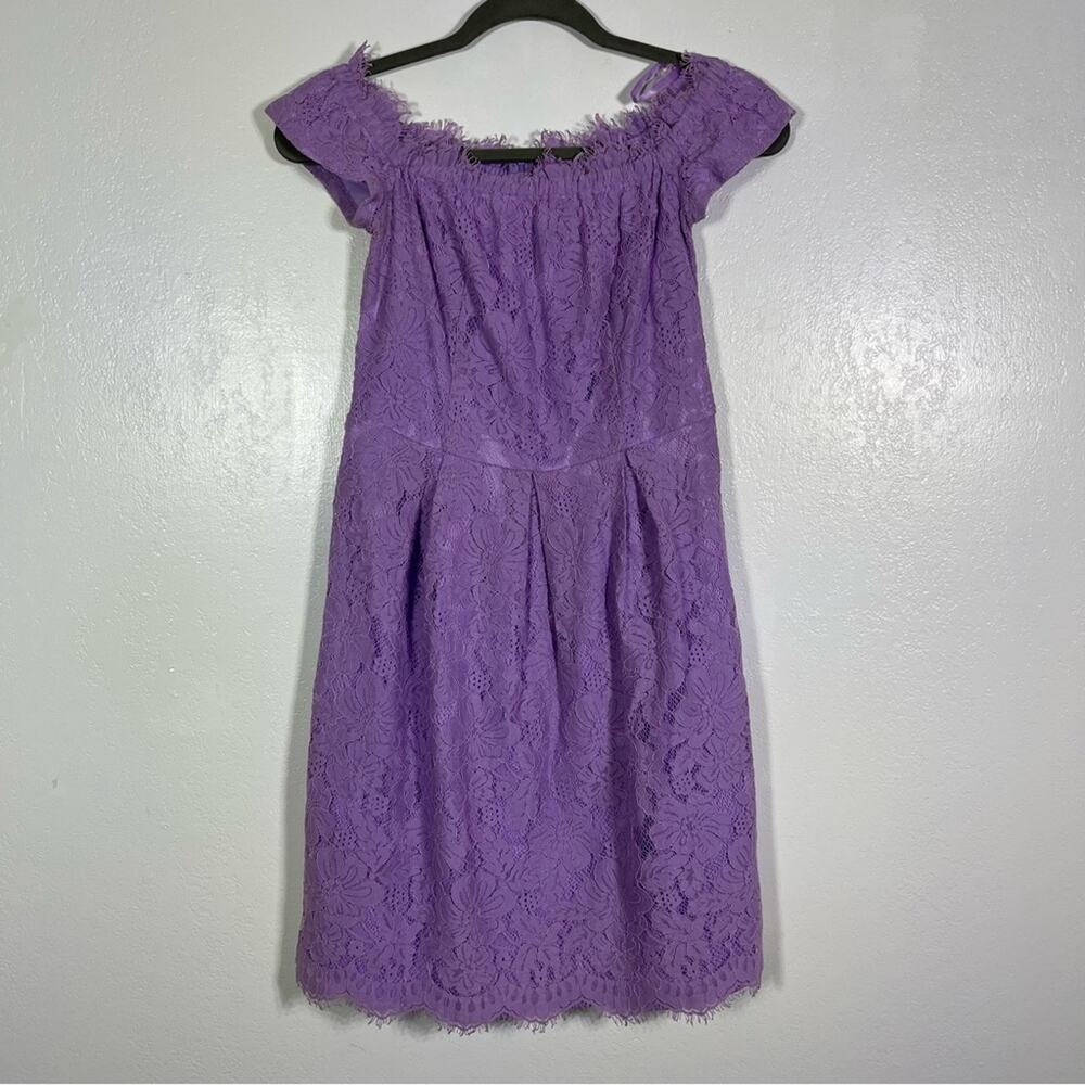 Littlesmilt, Purple Lace Off the shoulder Dress. Size Medium. Excellent cond!